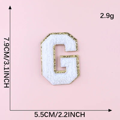 🔠 A–Z Red Towel Letter Patch — 8cm Iron-On Alphabet