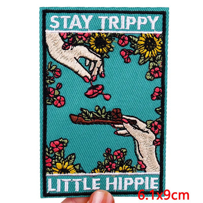 🃏 Tarot Cat Patch — Funny Iron-On Embroidered Badge