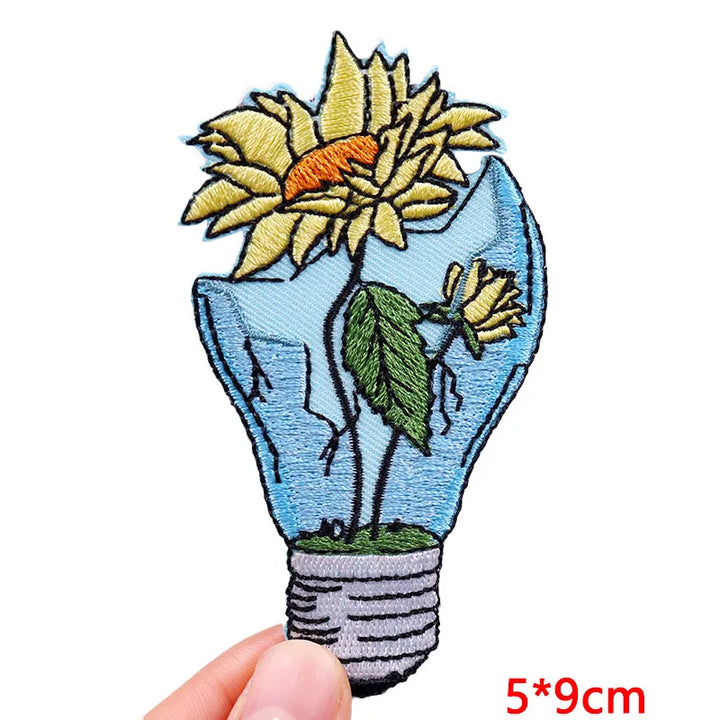 Cat &amp; Quote Iron-On Patches – Fun, Feminist &amp; Floral Designs - Style 