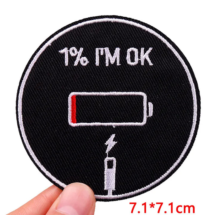 Cat &amp; Quote Iron-On Patches – Fun, Feminist &amp; Floral Designs - Style 