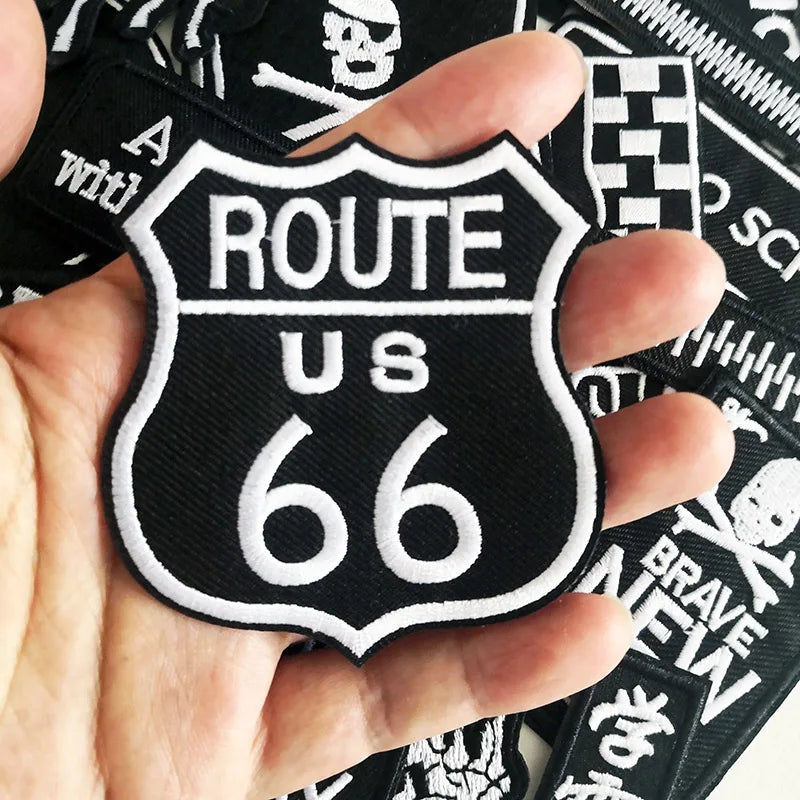 30pcs Black &amp; White Patch Set — Iron-On Monochrome Mix