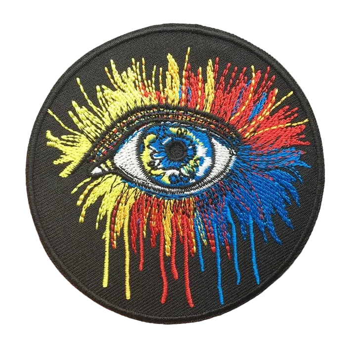 Colorful embroidered eye patch 