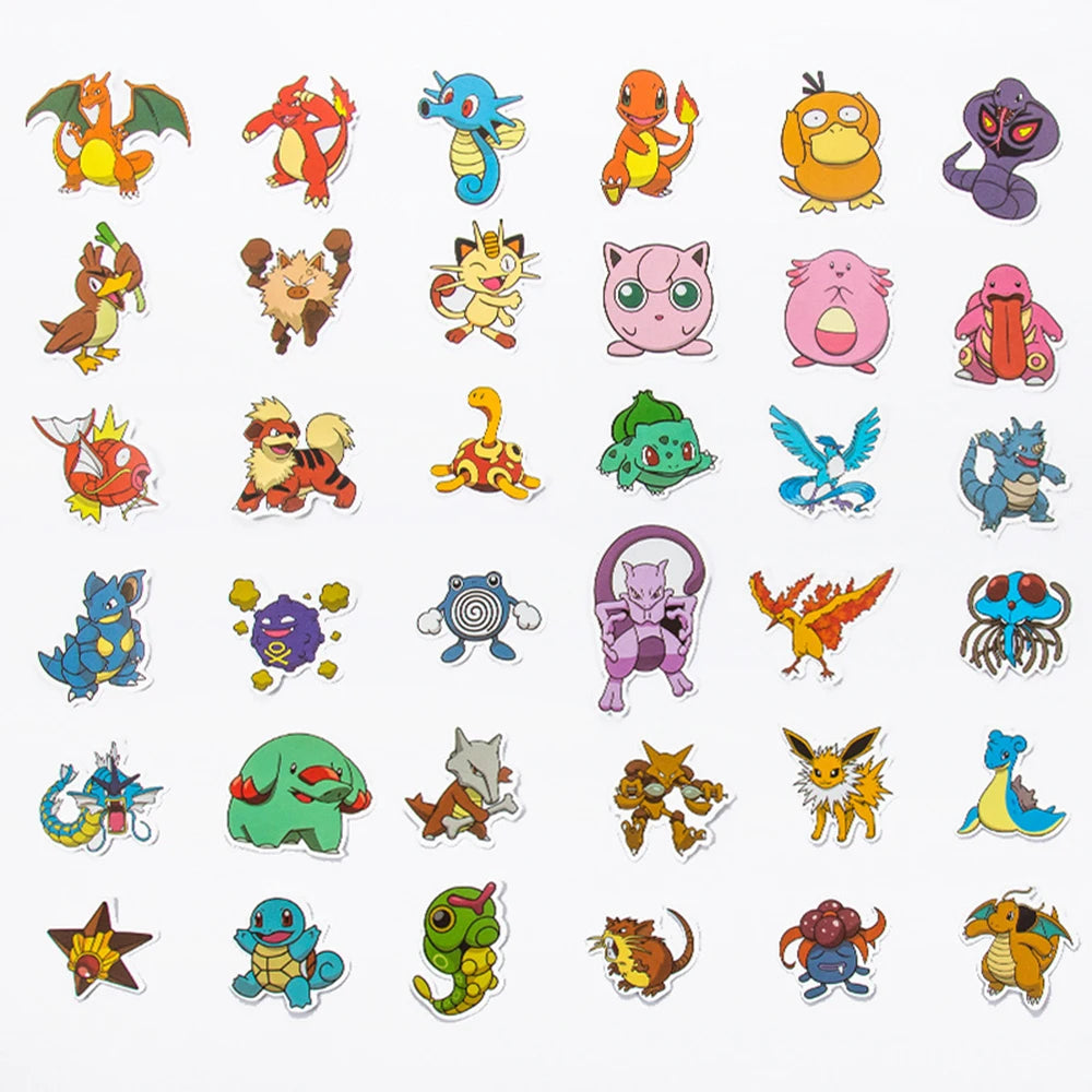 🎒50/100pcs Waterproof Vinyl Sticker Pack – Cute Mixed Stickers for Laptop, Luggage, Skateboard & More