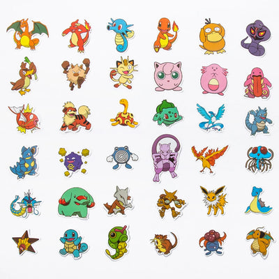 🎒50/100pcs Waterproof Vinyl Sticker Pack – Cute Mixed Stickers for Laptop, Luggage, Skateboard & More