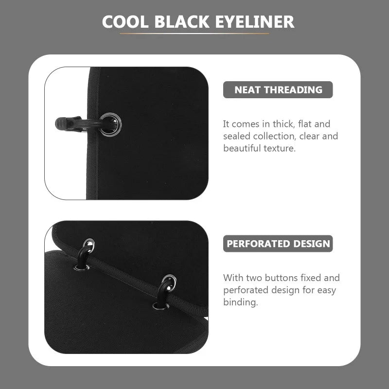 Black Patch Display Book showing details of hooks on a white background