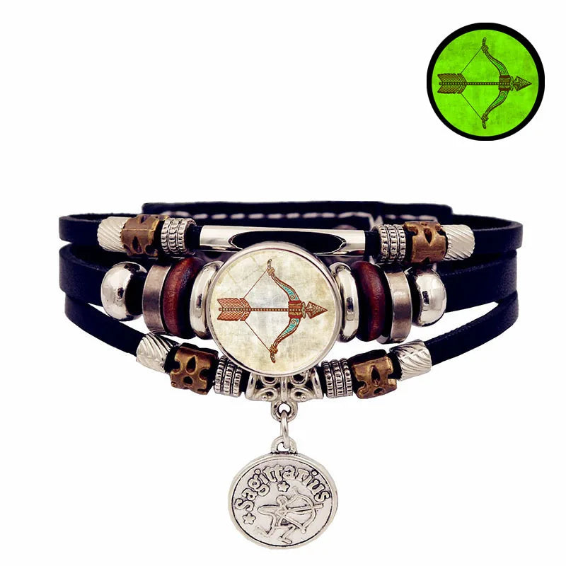 Multistrand bracelet with decorative elements on a white background