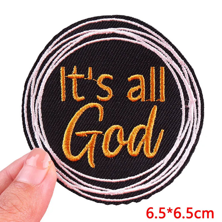 Slogan Quote Patch — Funny Iron-On Embroidery - Style 