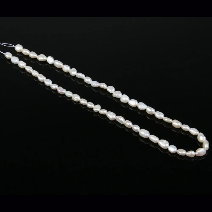 Natural Freshwater Pearl Beads — Irregular Nugget Strand (DIY)