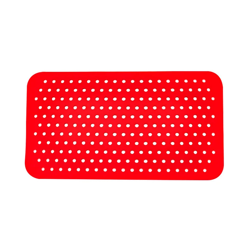 Red Rectangular shoe charms Display Board on a white background