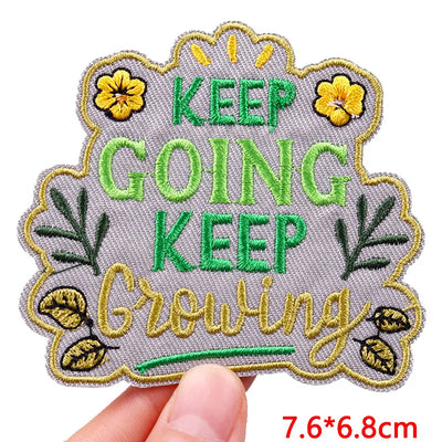 🐱 Cat & Quote Iron-On Patches – Fun, Feminist & Floral Designs
