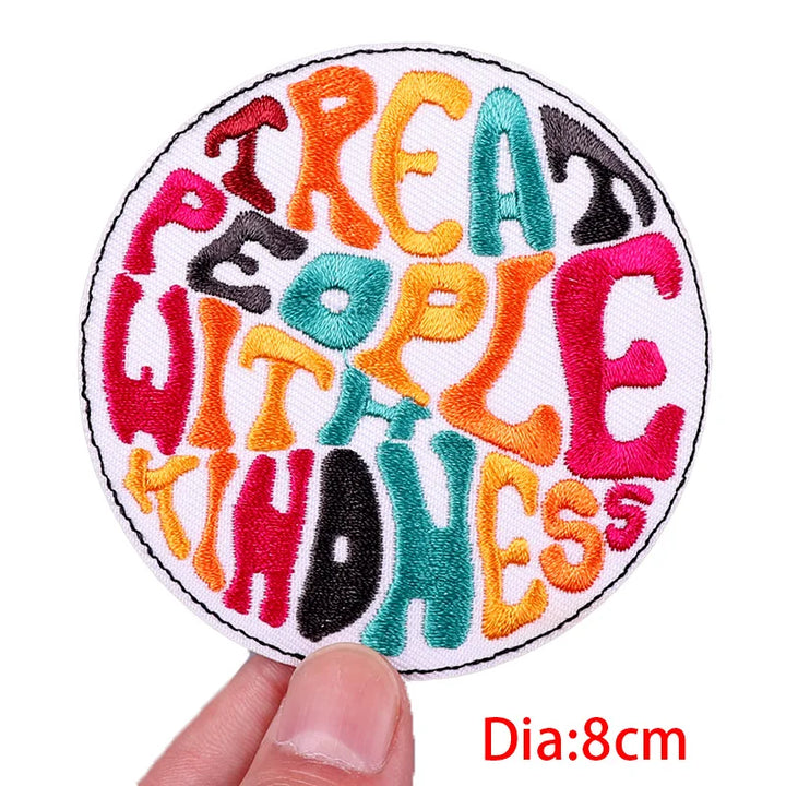 Cartoon Tape, Coffee &amp; Crystal Patch — Iron-On - Style 