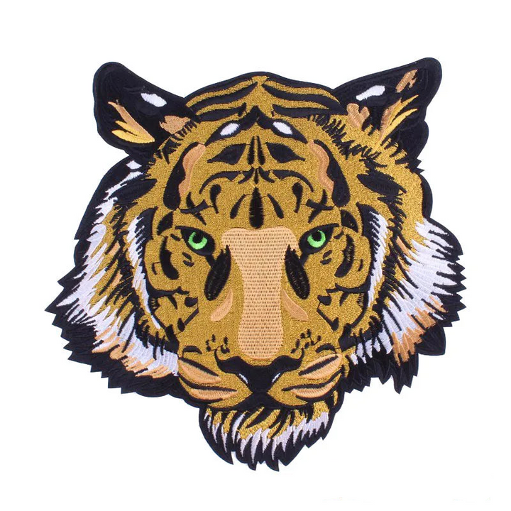 Colorful Panther Head Iron-On Patch