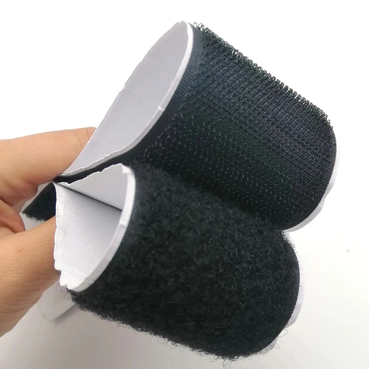 Self Adhesive Hook &amp; Loop Tape 16–50mm – Strong 1M Velcro Roll Set Black &amp; White