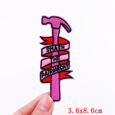 🧷 Feminist & Girl Power Patch — Iron-On Embroidered Uterus, Mom, Equality & Self-Love Designs for Jackets, Jeans & DIY Decor