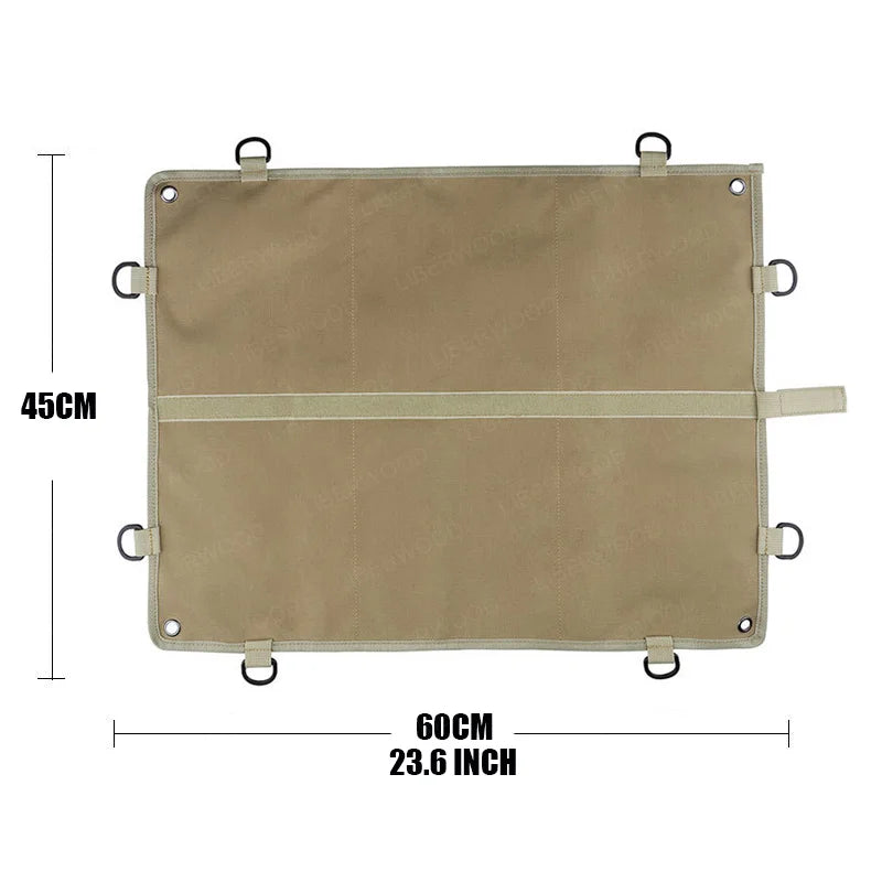 Brown patch display board with dimensions 45x60cm on a white background