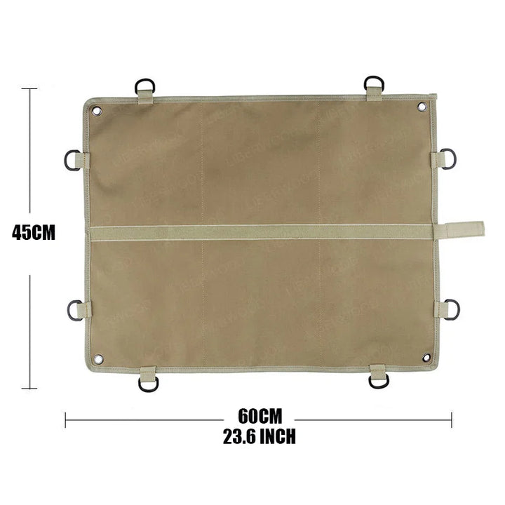 Brown patch display board with dimensions 45x60cm on a white background