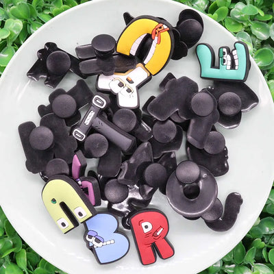 🔤26PCS Alphabet Shoe Charms – A–Z Letters in Cartoon & Classic Styles for Kids & Adults