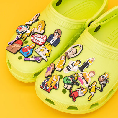 💅50pcs Women Stars Shoe Charms – Female Singers, Fashion Icons, Pop Culture for Clogs