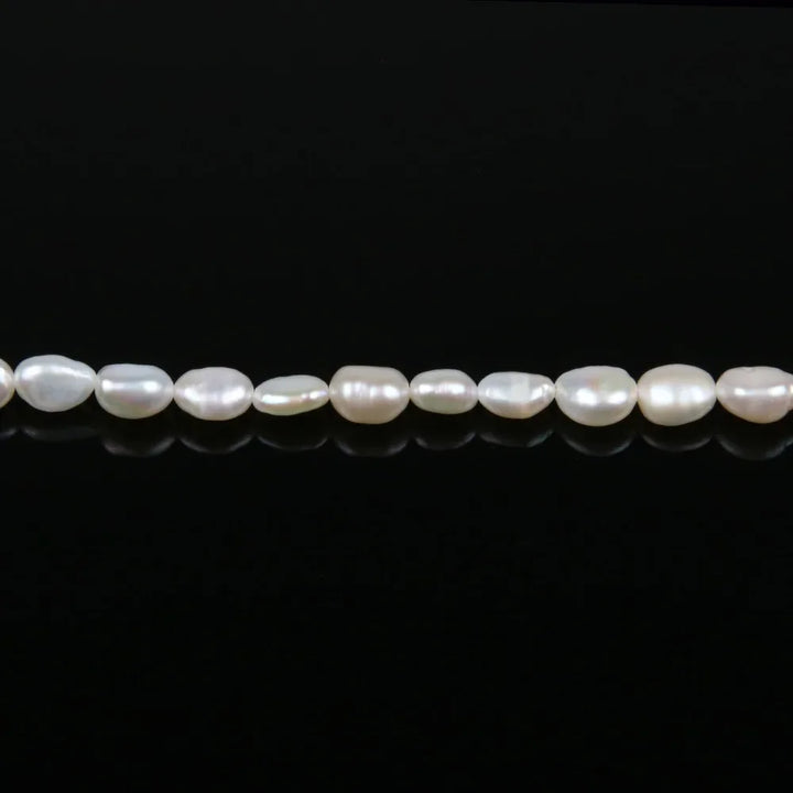 Natural Freshwater Pearl Beads — Irregular Nugget Strand (DIY)