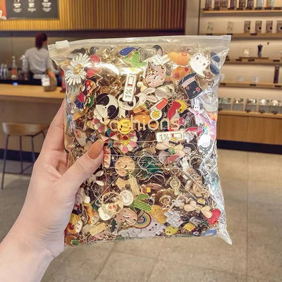 10Pcs/30Pcs Random Badges Personalized Cute INS Pins Badge Brooches Accessories Cartoon Clothes Bag Pin Metal Small Jewelry Gift