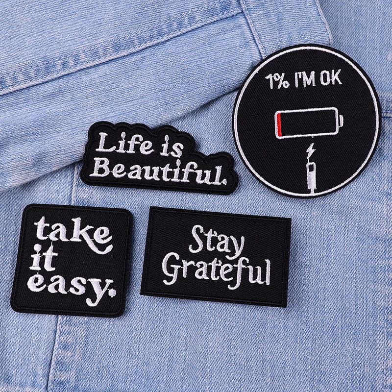 🐱 Cat & Quote Iron-On Patches – Fun, Feminist & Floral Designs