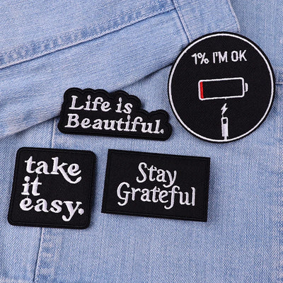 🐱 Cat & Quote Iron-On Patches – Fun, Feminist & Floral Designs