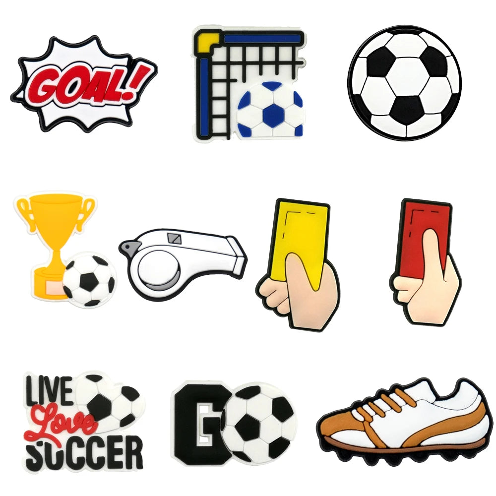 👟10PCS Shoe Charms Set – Themed PVC Decorations for Crocs, Sandals, Bags & More