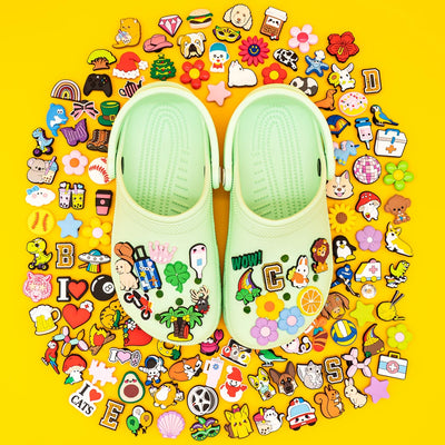 🌈20/50/100pcs Kawaii Shoe Charms – Random Cartoon Animals & Cute Icons for Crocs, Clogs & Bags