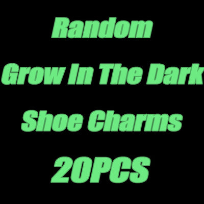 🟢10/20/50/100pcs Glow-in-the-Dark Shoe Charms – Cute, Spooky & Random Mixed Styles for Clogs