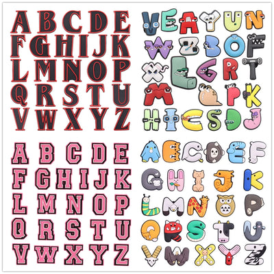 🔤26PCS Alphabet Shoe Charms – A–Z Letters in Cartoon & Classic Styles for Kids & Adults