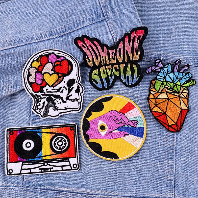 🐱 Cat & Quote Iron-On Patches – Fun, Feminist & Floral Designs