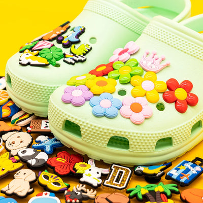🌈20/50/100pcs Kawaii Shoe Charms – Random Cartoon Animals & Cute Icons for Crocs, Clogs & Bags