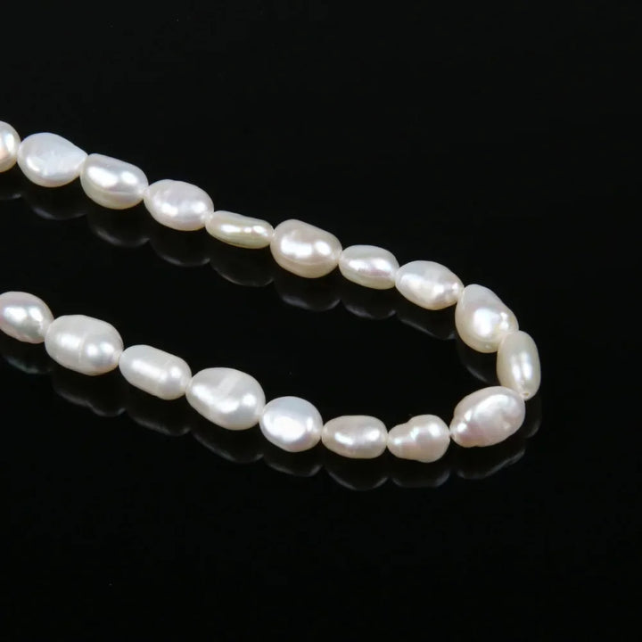 Natural Freshwater Pearl Beads — Irregular Nugget Strand (DIY)
