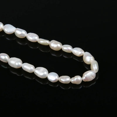 🌊 Natural Freshwater Pearl Beads — Irregular Nugget Strand (DIY)