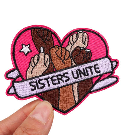 🧷 Feminist & Girl Power Patch — Iron-On Embroidered Uterus, Mom, Equality & Self-Love Designs for Jackets, Jeans & DIY Decor