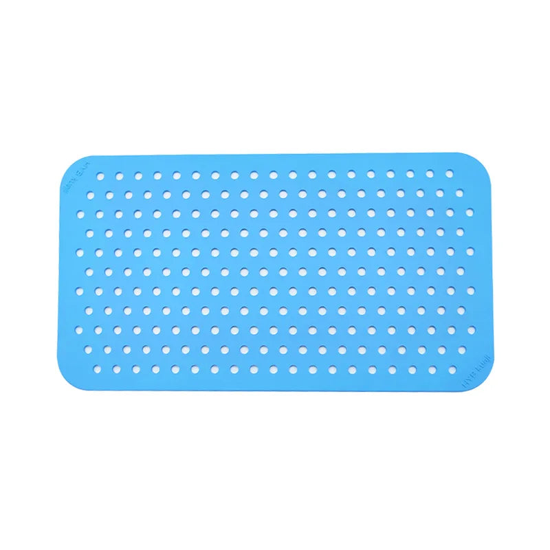 Blue Rectangular shoe charms Display Board on a white background