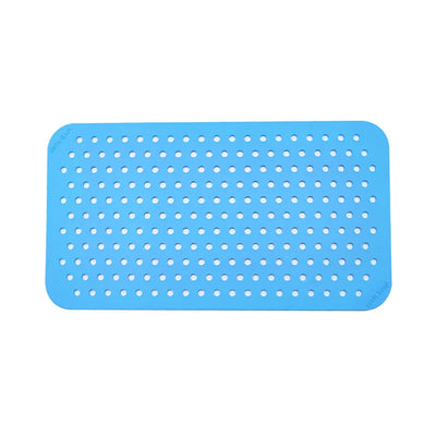 Blue Rectangular shoe charms Display Board on a white background