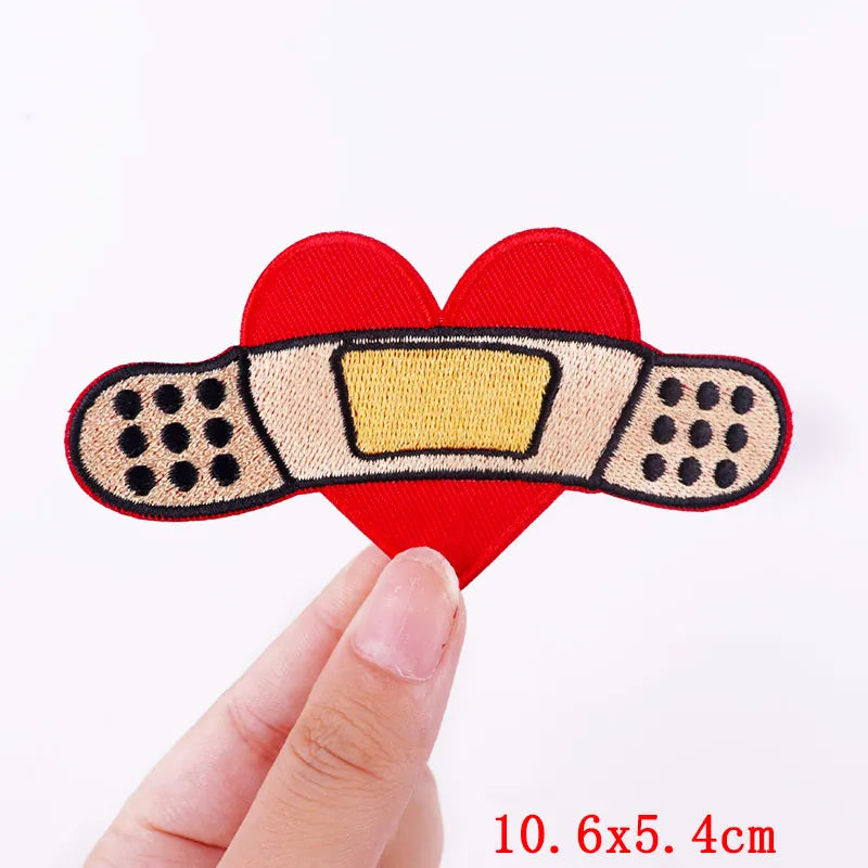 🧷 Bold Quote & Letter Patch — Cartoon Iron-On