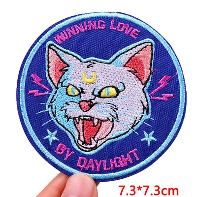 🐱 Cat & Quote Iron-On Patches – Fun, Feminist & Floral Designs