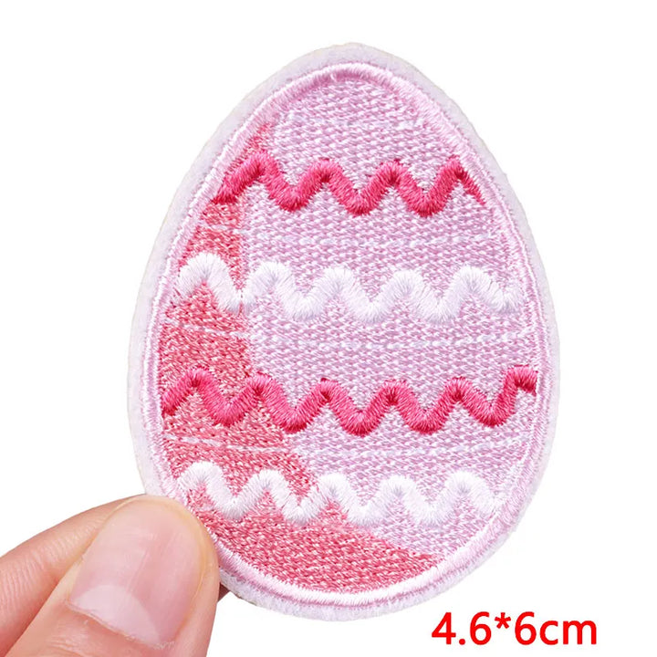 Cute Pink Aesthetic Embroidered Patch – Iron-On Butterfly, Rainbow, Heart, and Flower Designs for Jackets &amp; DIY Clothing