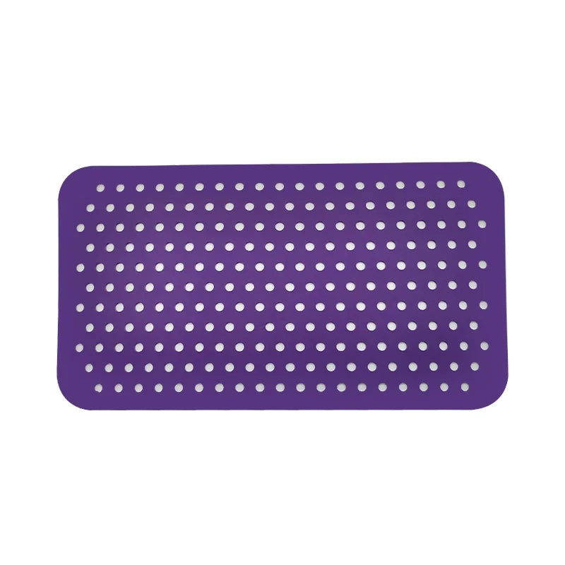 Purple shoe charms Display Board on a white background