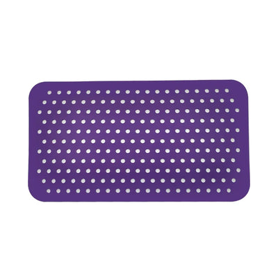 Purple shoe charms Display Board on a white background