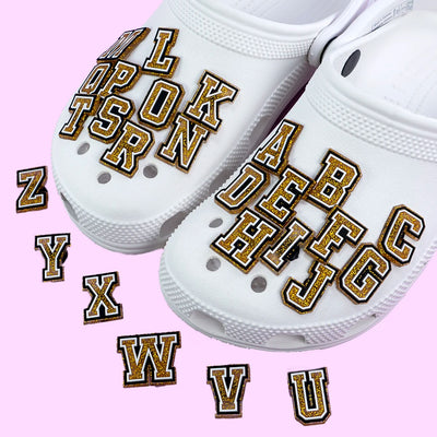 🔡26PCS Alphabet Shoe Charms – A–Z Letter Pins in LED, PVC & Metal for Clogs & More