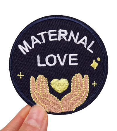 🧷 Feminist & Girl Power Patch — Iron-On Embroidered Uterus, Mom, Equality & Self-Love Designs for Jackets, Jeans & DIY Decor