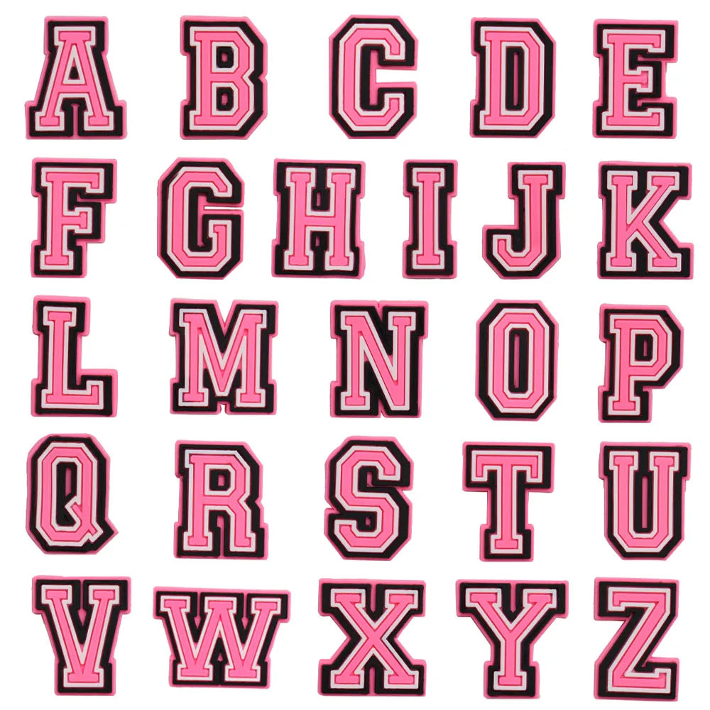 🔤26PCS Alphabet Shoe Charms – A–Z Letters in Cartoon & Classic Styles for Kids & Adults