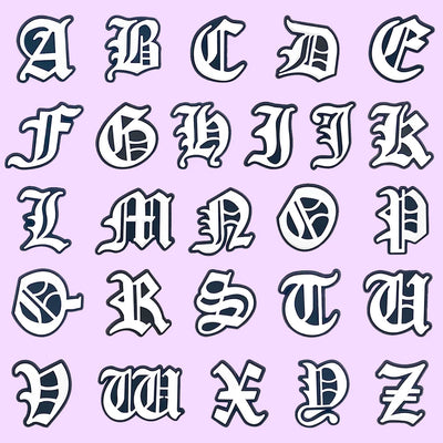 🔡26PCS Alphabet Shoe Charms – A–Z Letter Pins in LED, PVC & Metal for Clogs & More