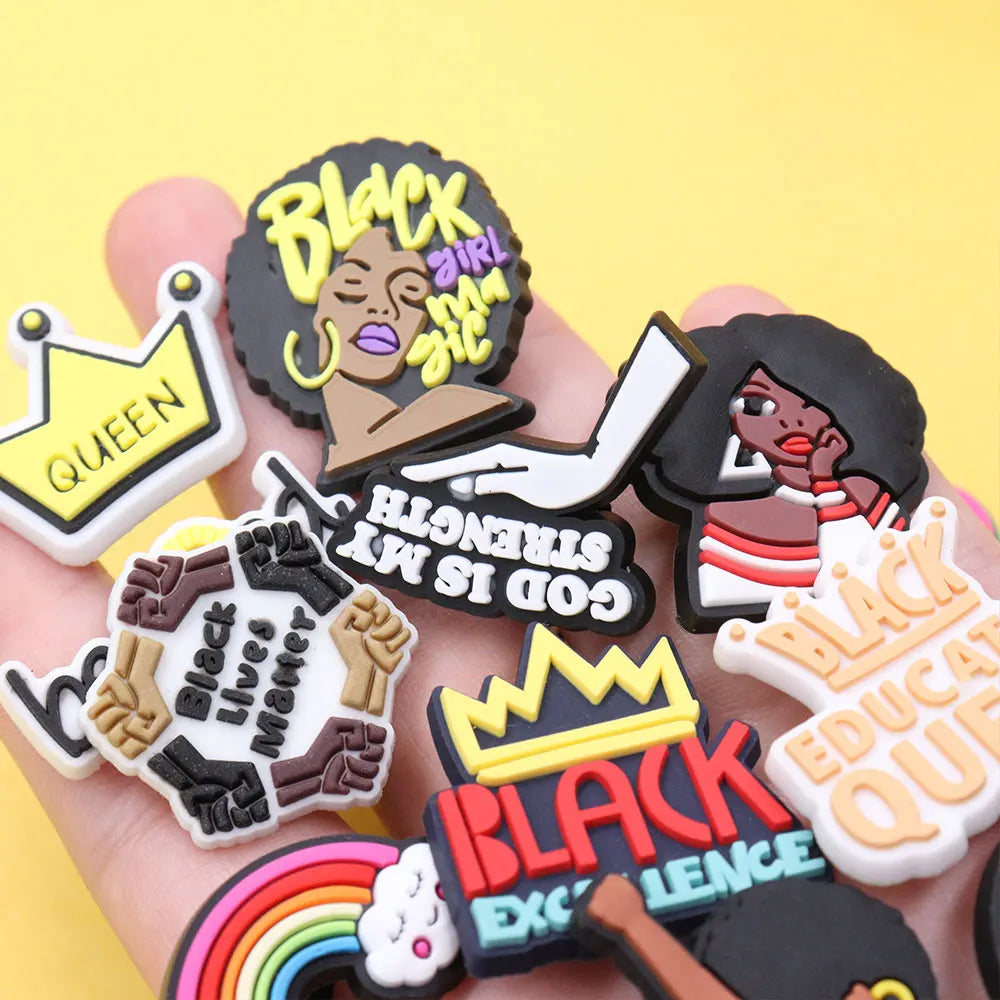 ♀️1Pc Girl Power Shoe Charm – Female Icons, Mom Life & Friends for Clogs, Bags & More