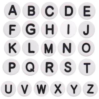 🔤26PCS Alphabet Shoe Charms – A–Z Letters in Cartoon & Classic Styles for Kids & Adults
