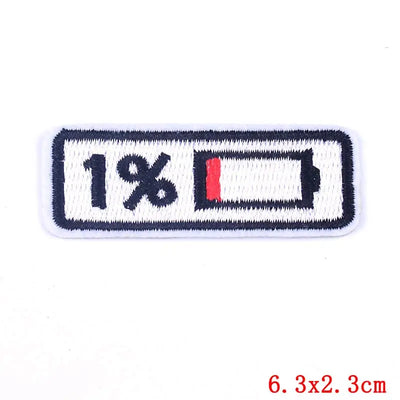 🧷 Bold Quote & Letter Patch — Cartoon Iron-On