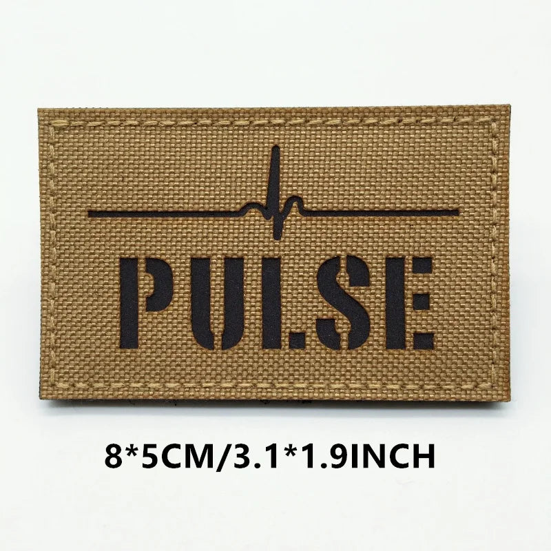 Doormat with 'PULSE' design and heartbeat line on a white background